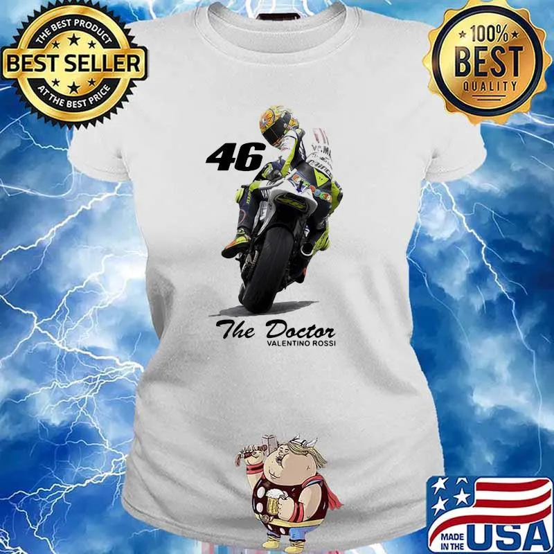 The Doctor Valentine Rossi 46 Shirt Ladies tee