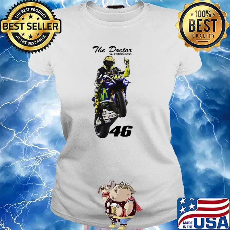 The Doctor Valentino Ross Rossi 46 Shirt Ladies tee