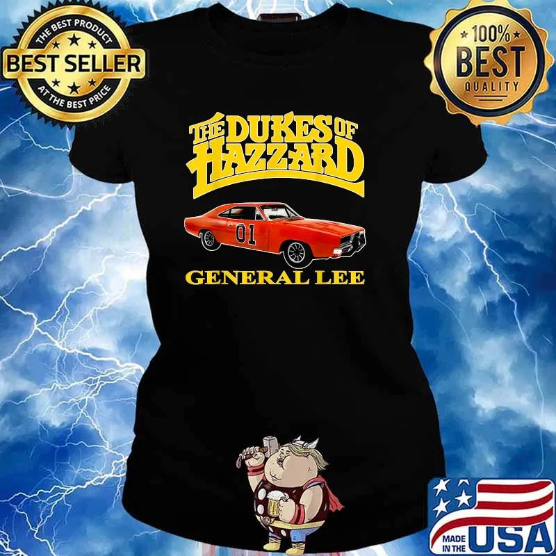 The Dukes Of Hazzard General Lee Car Shirt Ladies tee