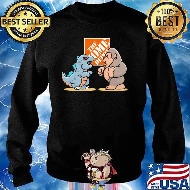 The Home Depot Baby Kong And Baby Godzilla Shirt Sweater