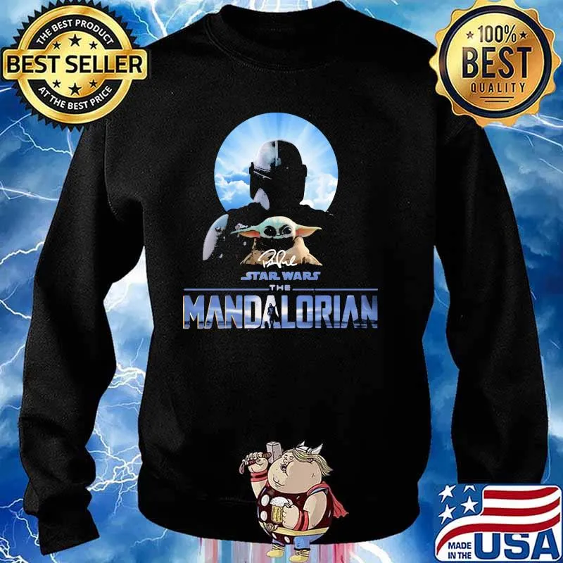 The Mandalorian Star War Baby Yoda Signature Shirt Sweater