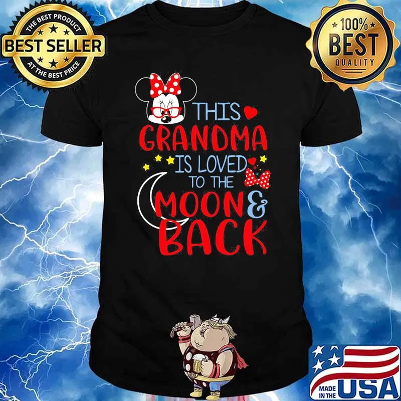 This Grandma Is Loved To The Moon And Back Minnie Mouse Shirt
