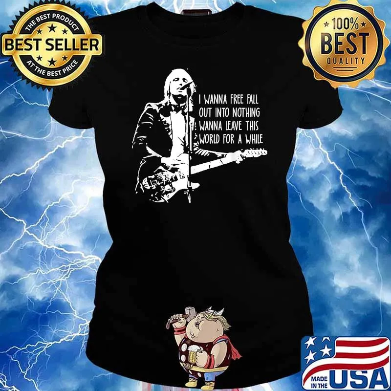 Tom Art Petty Essential Country Music Play Guitar Shirt Ladies tee