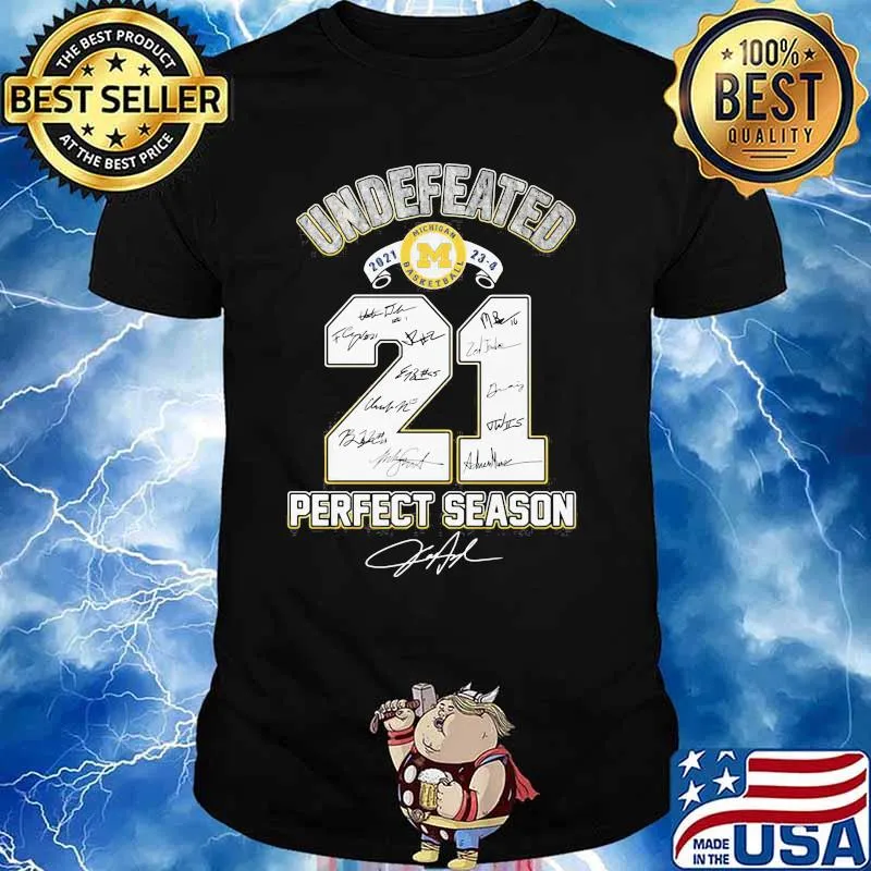 Undefeated Michigan Basketball Perfect Season Shirt