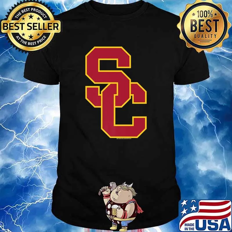 University of Southern California NCAA USC Lockup Logo Shirt