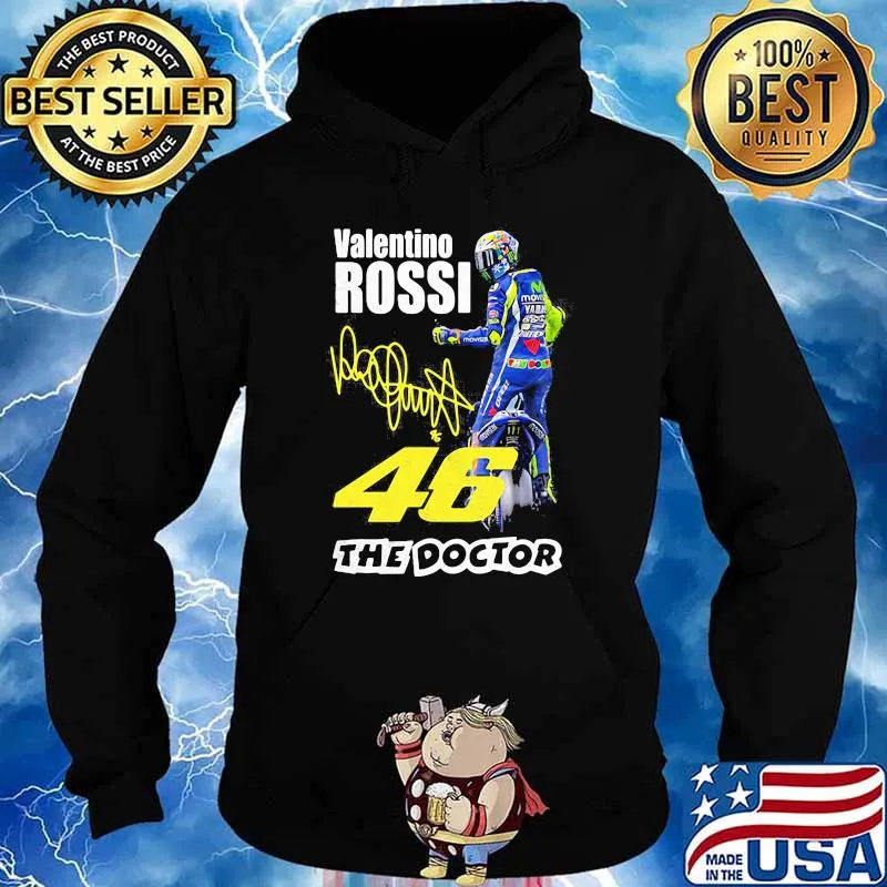Valentine Rossi 46 The Doctor Signature Shirt Hoodie