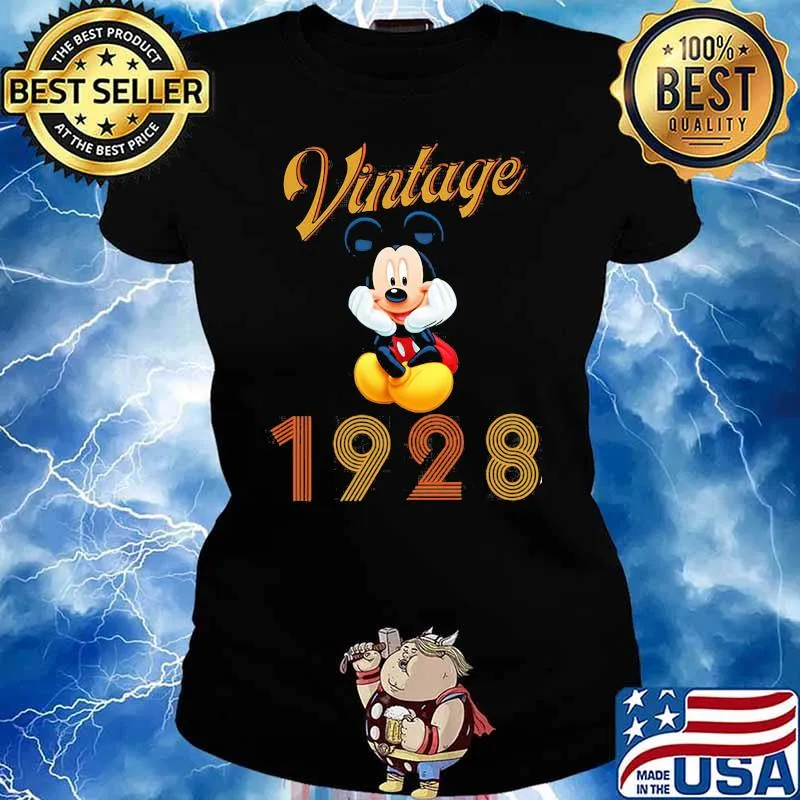 Vintage 1928 Mickey Mouse Disney Shirt Ladies tee