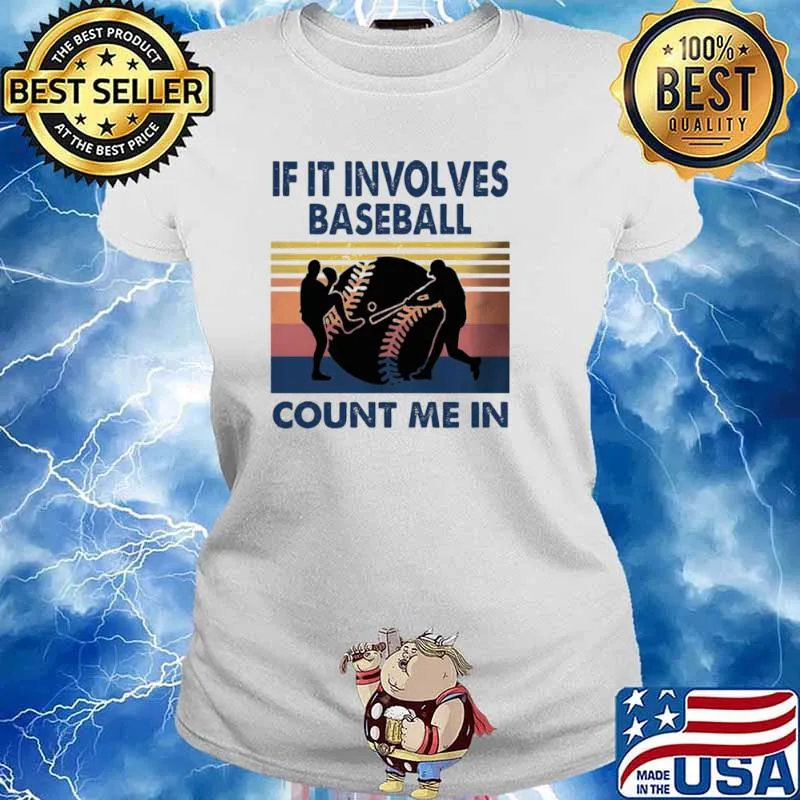 Vintage If It Involves Baseball Count Me In Tank Top Ladies tee