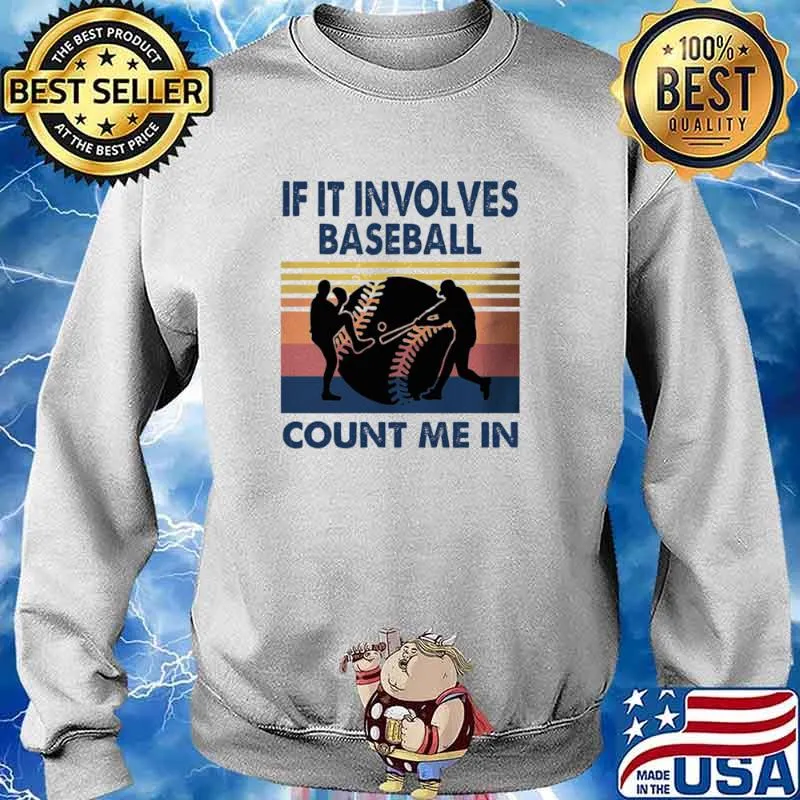 Vintage If It Involves Baseball Count Me In Tank Top Sweater