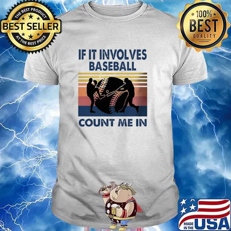 Vintage If It Involves Baseball Count Me In Tank Top shirt