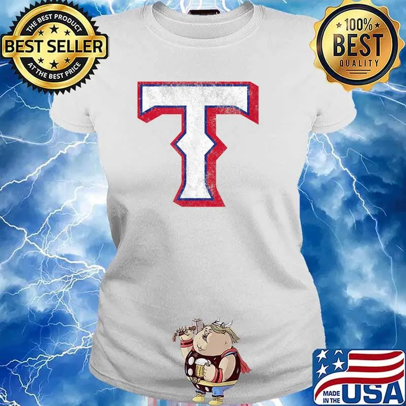 Vintage Texas Baseball T Distressed Shirt Ladies tee