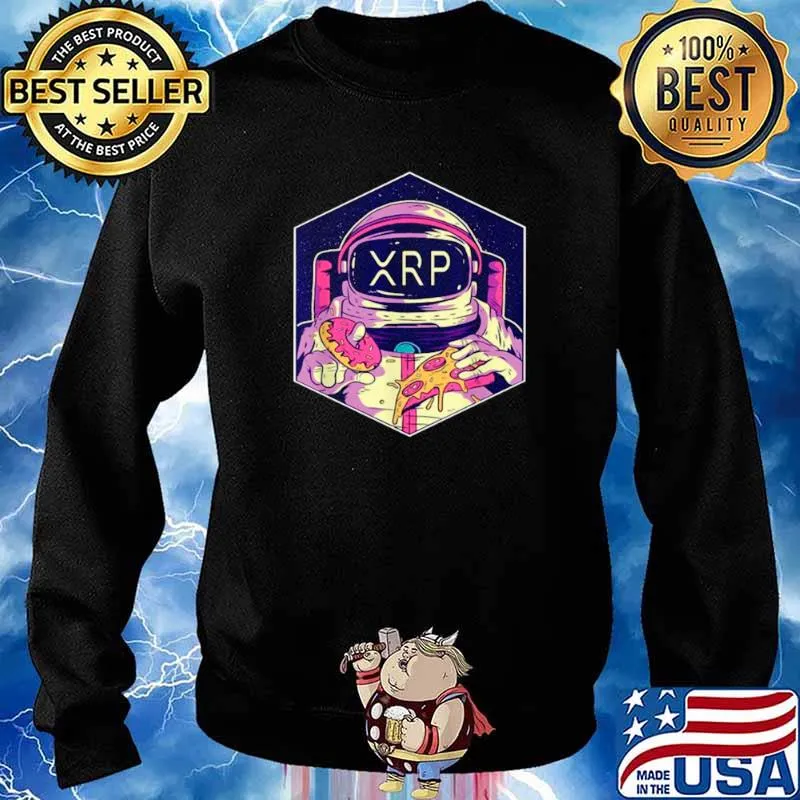 XRP Symbol Crypto Currency To The Moon Astronaut Sweater