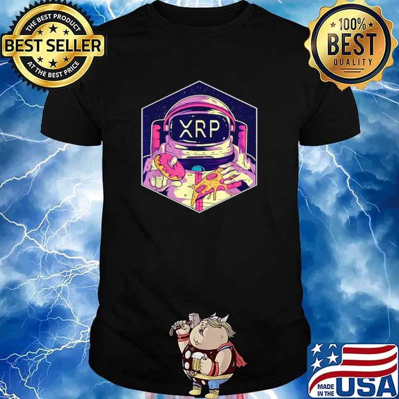 XRP Symbol Crypto Currency To The Moon Astronaut shirt