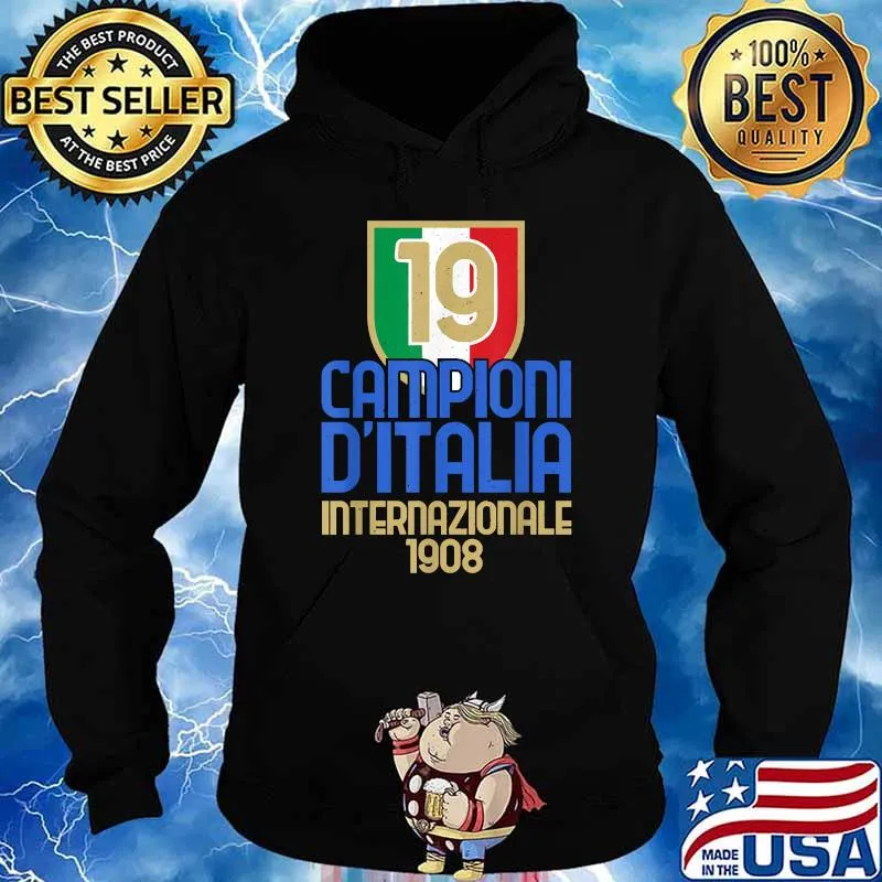19 Volte Campioni d'Italia Amala Tifosi Nerazzurri 1908 Hoodie