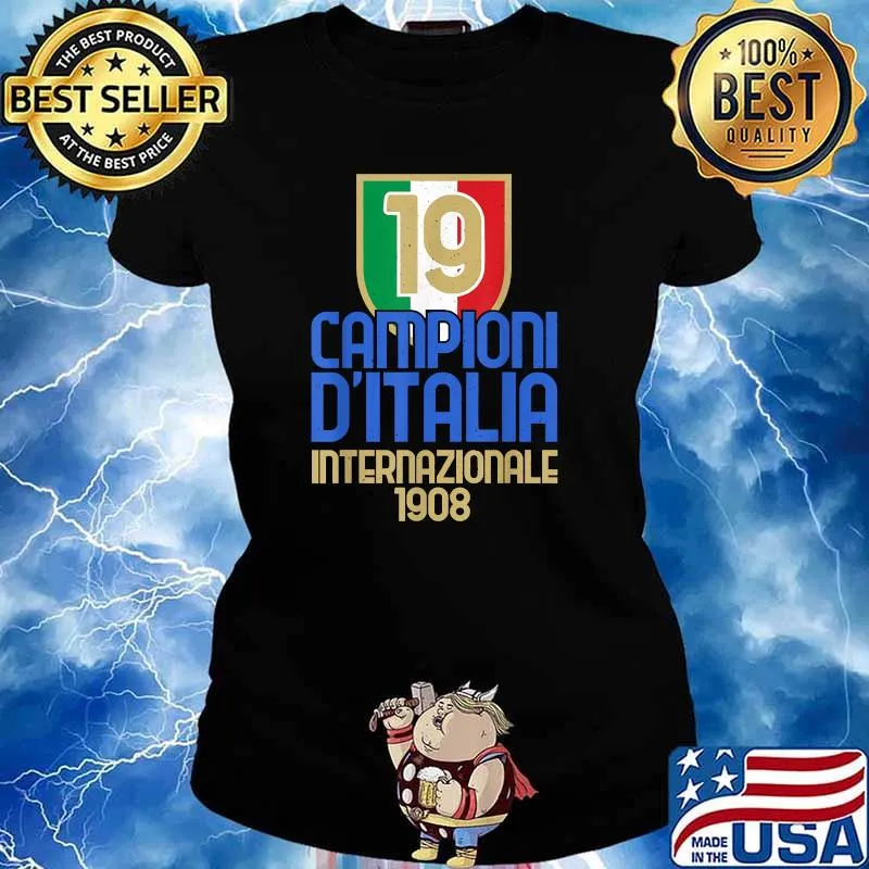 19 Volte Campioni d'Italia Amala Tifosi Nerazzurri 1908 Ladies tee