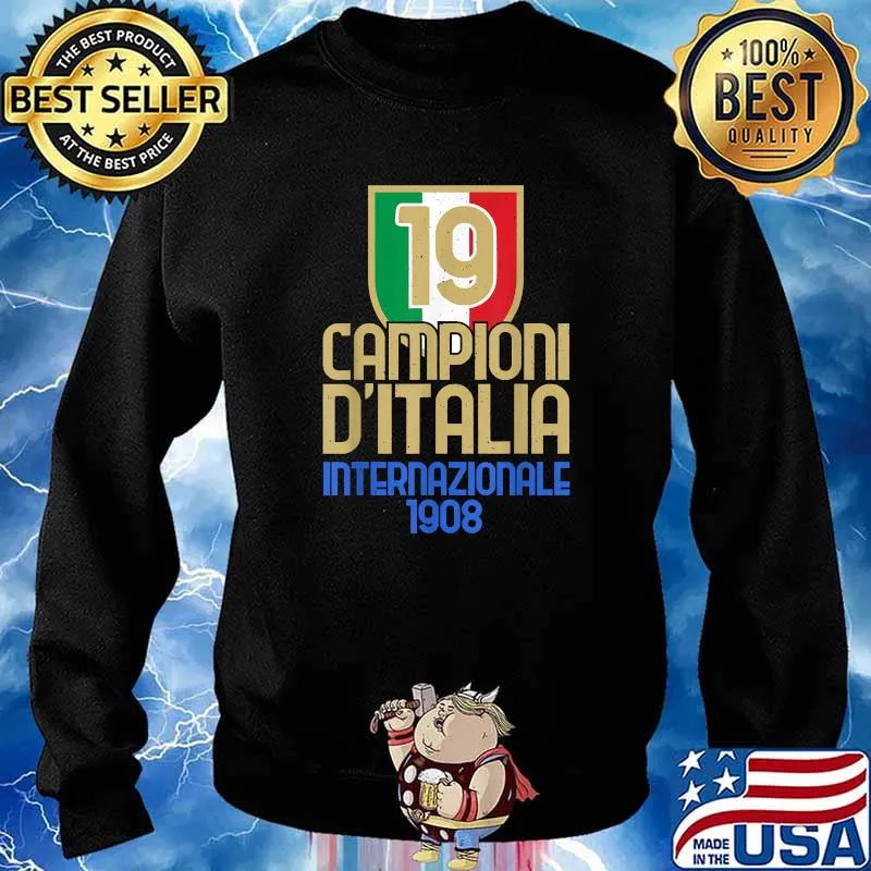 19 Volte Campioni d'Italia Amala Tifosi Nerazzurri Scudetto 1908 Sweater