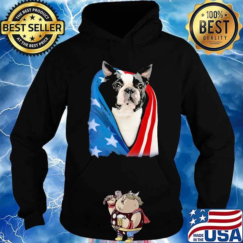 American flag Love Boston Shirt Hoodie