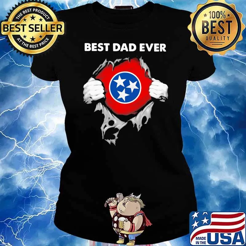 Best Dad Ever Tennessee Shirt Ladies tee