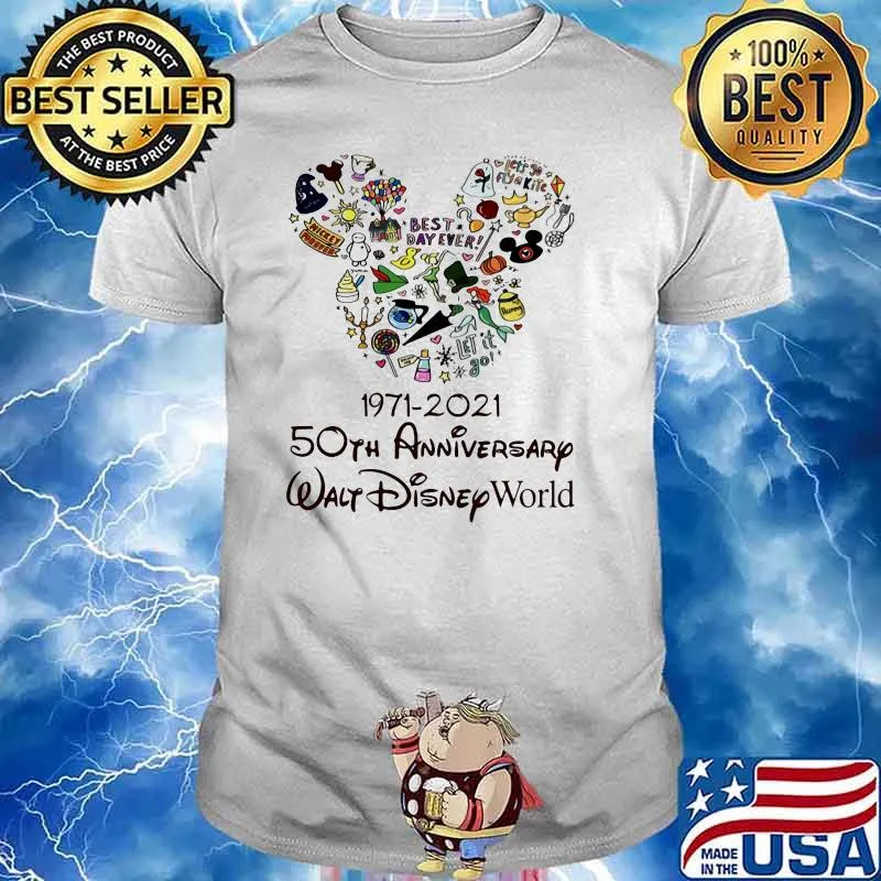 Best day ever 1971 2021 50th anniversary walt disney world shirt
