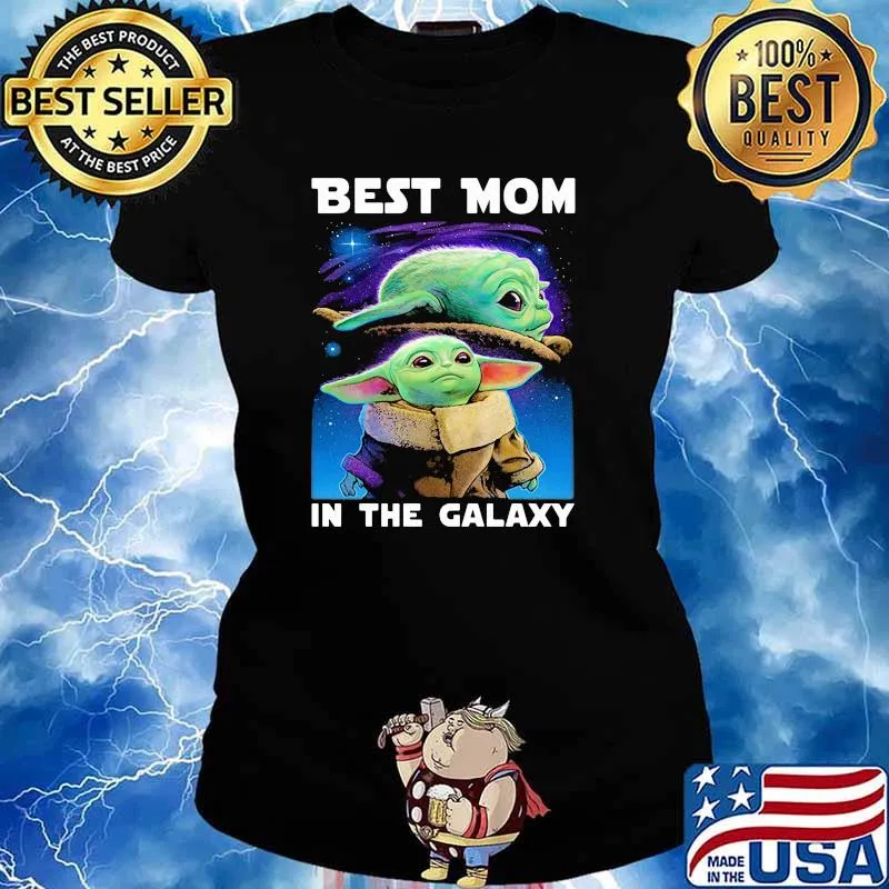 Best mom in the galaxy yoda star wars Ladies tee