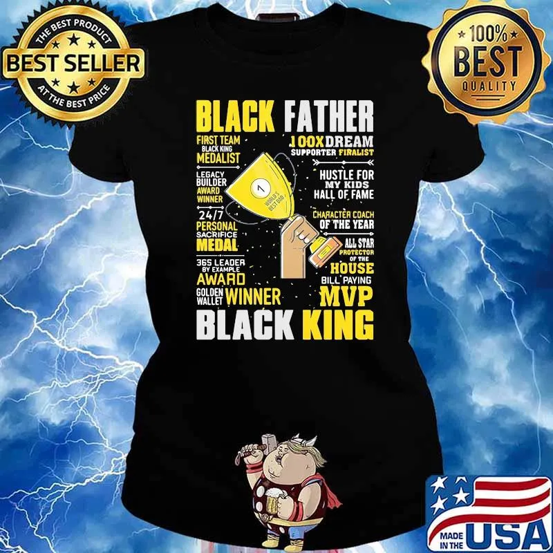 Black father black king winner cup Ladies tee