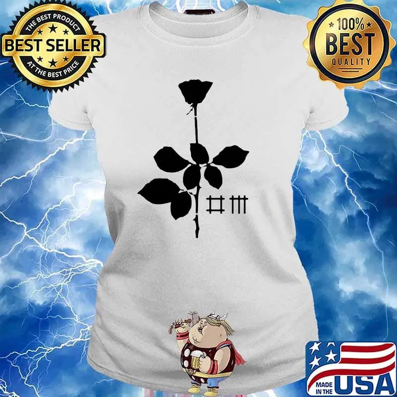 Black rose depeche mode Ladies tee