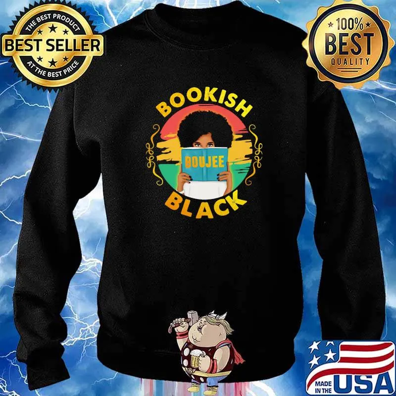 Bookish Boujee Black Girl Vintage Sweater