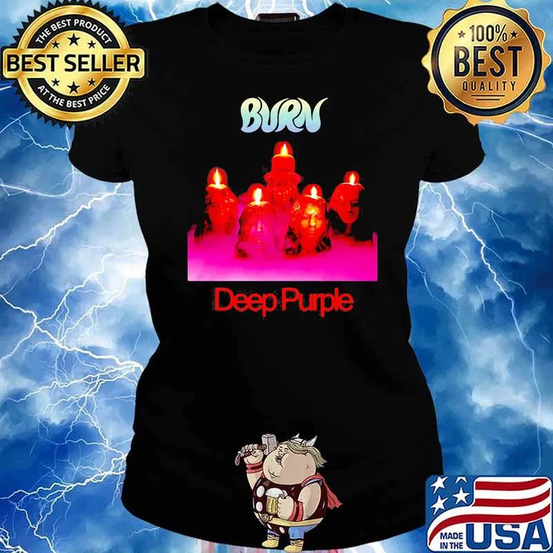 Burn Deep purple Ladies tee
