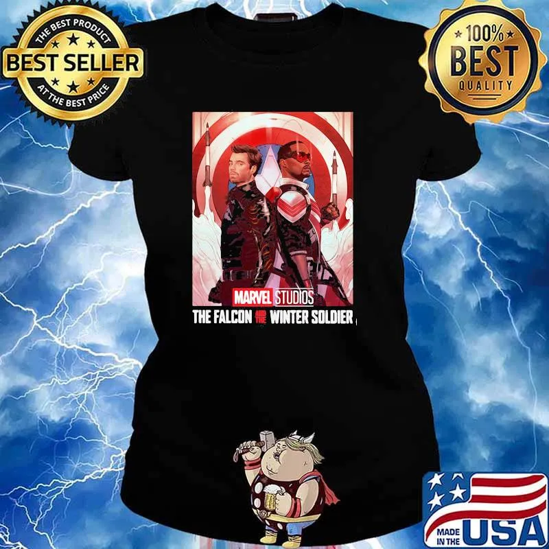 Captain america marvel studios the falcon and the winter soldier Ladies tee