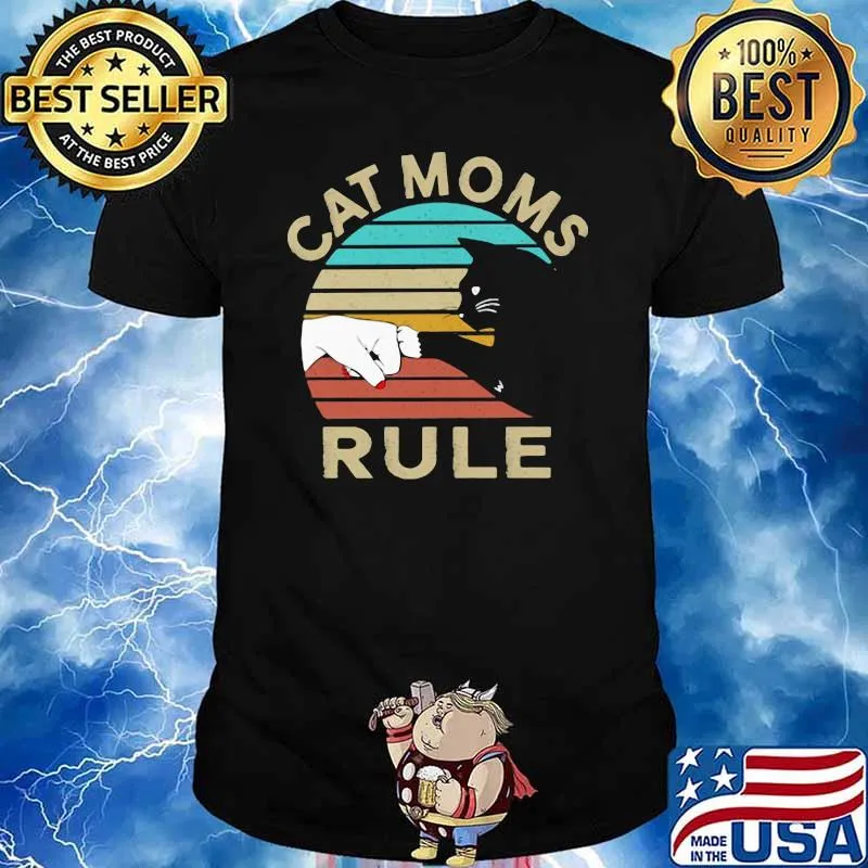Cat Mom Rule Vintage Shirt