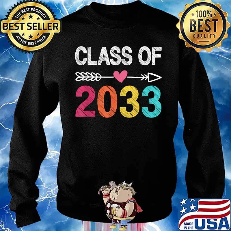 Class Of 2033 Shirt Pre-K Graduate Preschool Graduation T-Shirt Sweater