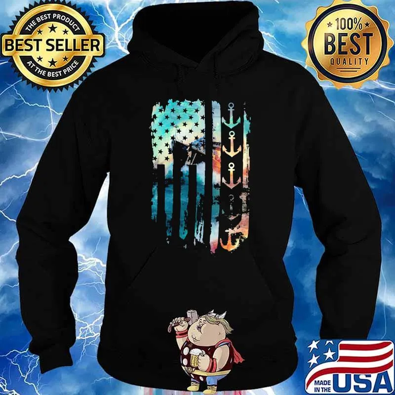 Cruise American USA Flag Shirt Hoodie