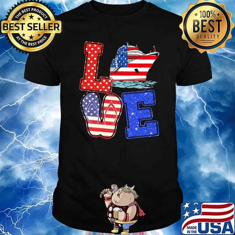 Cruising Love Flag American Shirt