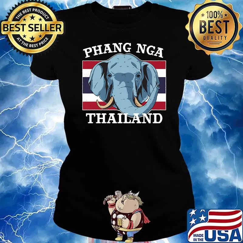 Custom Phang Nga City Design - Limited Thailand Elephant Shirt Ladies tee