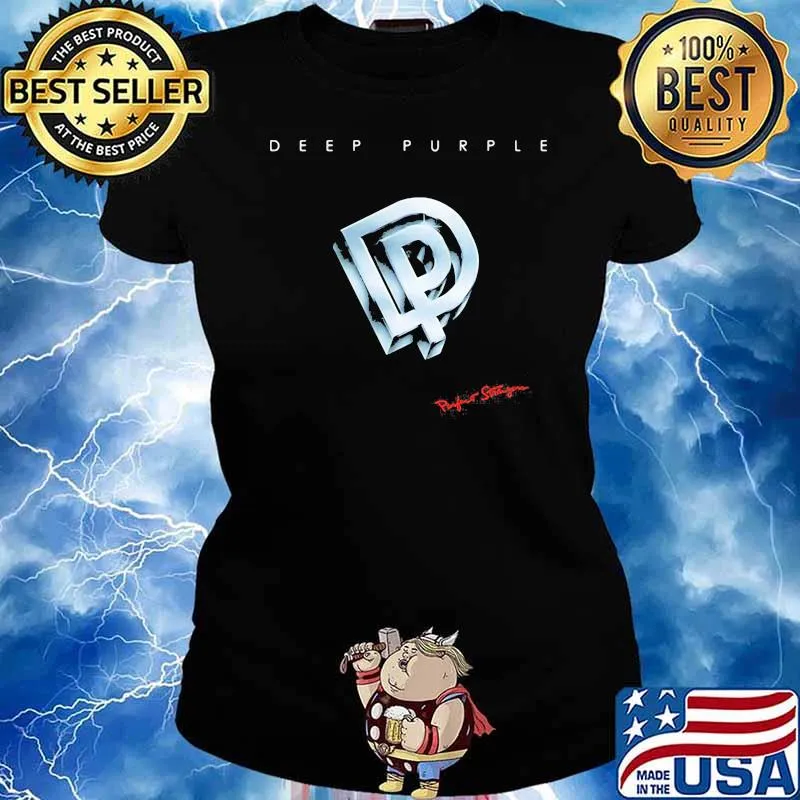 Deep purple logo perfect strangers Ladies tee