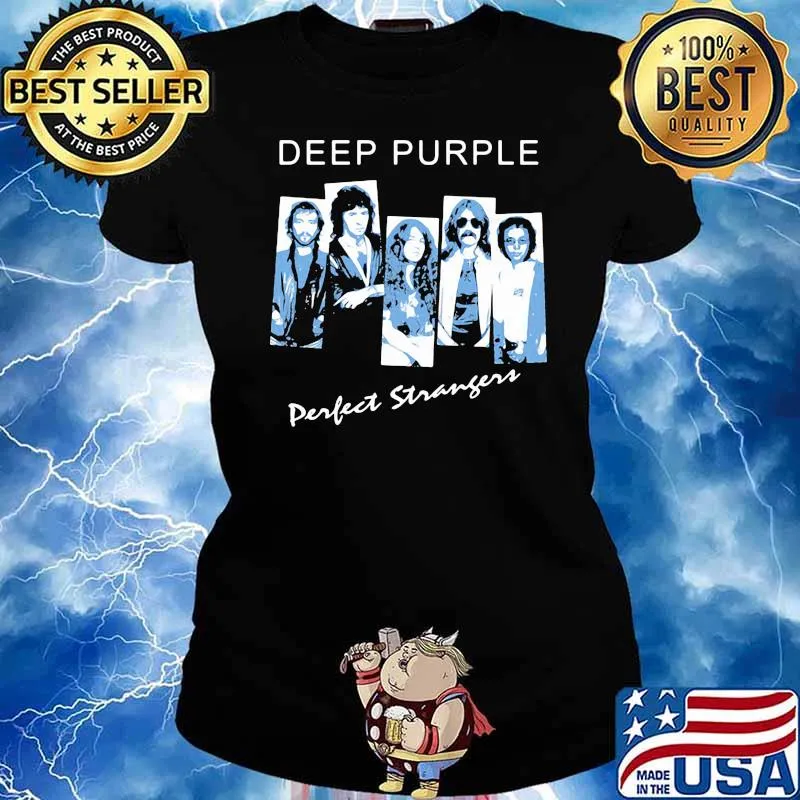 Deep purple perfect strangers band music rock Ladies tee