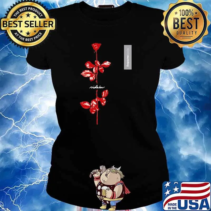 Depeche Mode sling bag violator rose red Ladies tee