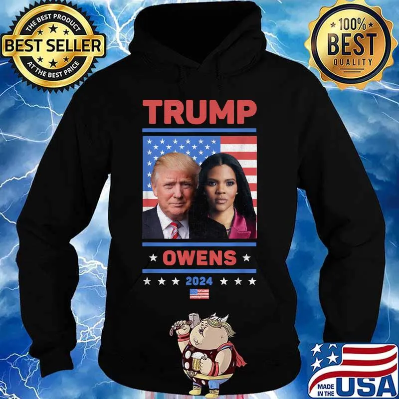 Donald Trump Candace Owens 2024 Election American Flag Shirt Hoodie