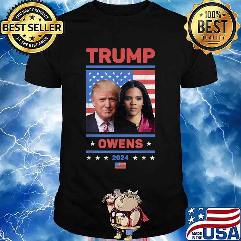 Donald Trump Candace Owens 2024 Election American Flag Shirt