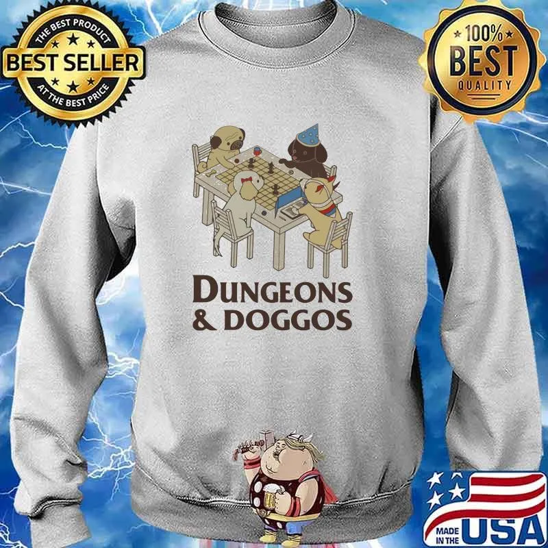 Dungeons And Doggos Play Chess Shirt Sweater
