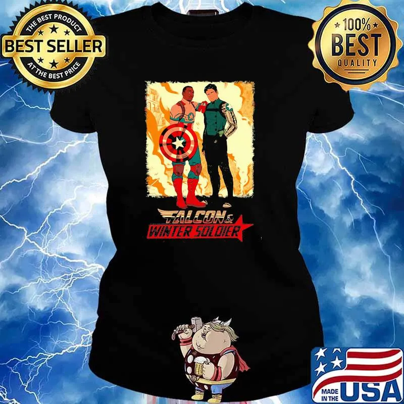 Falcon Winter Soldier Captain America Shirt Ladies tee