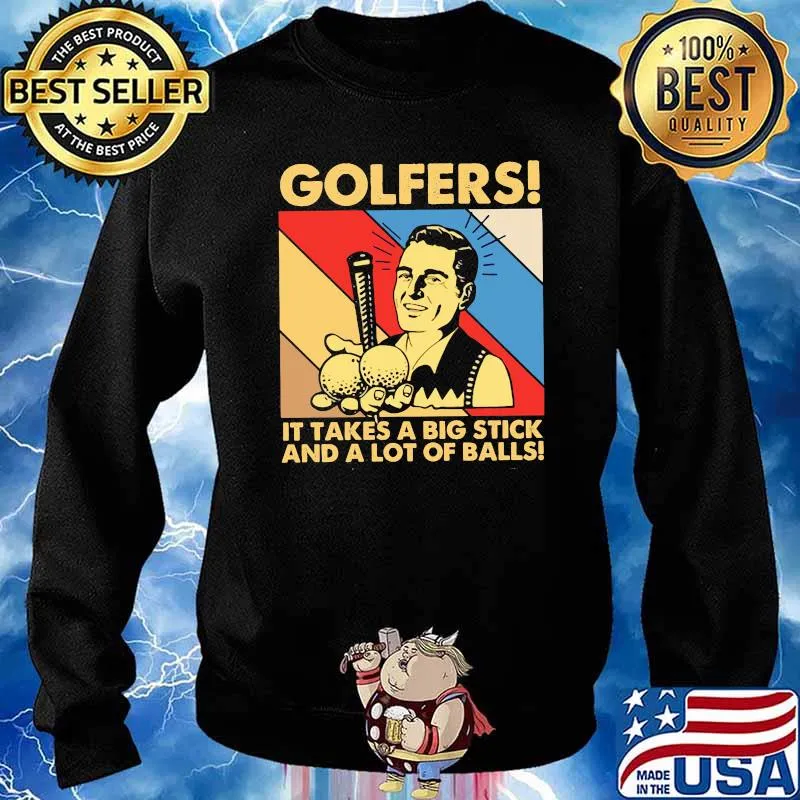 Golfers It Takes A Big Stick And A Lot Of Balls Vintage Sweater