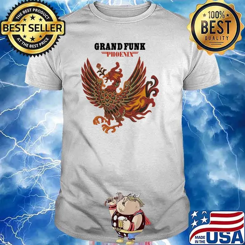 Grand funk phoenix logo rock band shirt