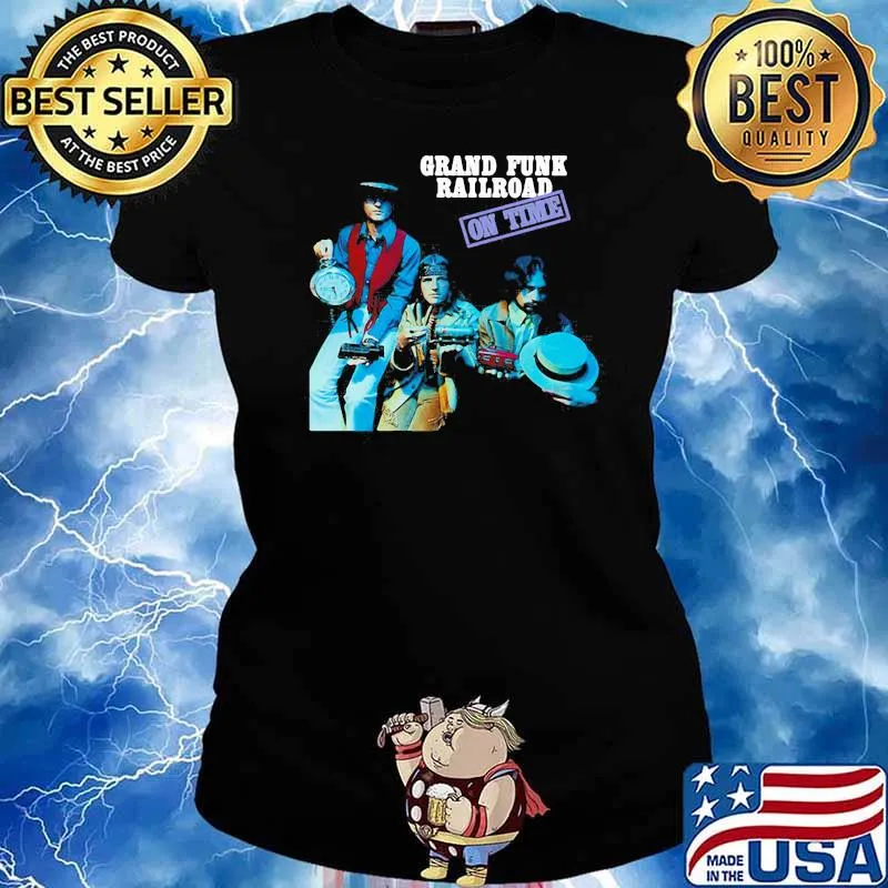 Grand funk rairoad on time Ladies tee