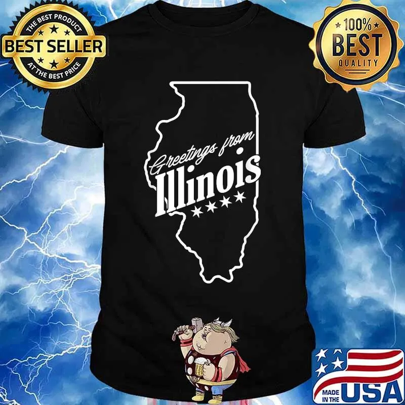 Greetings from Illinois stars Shirt