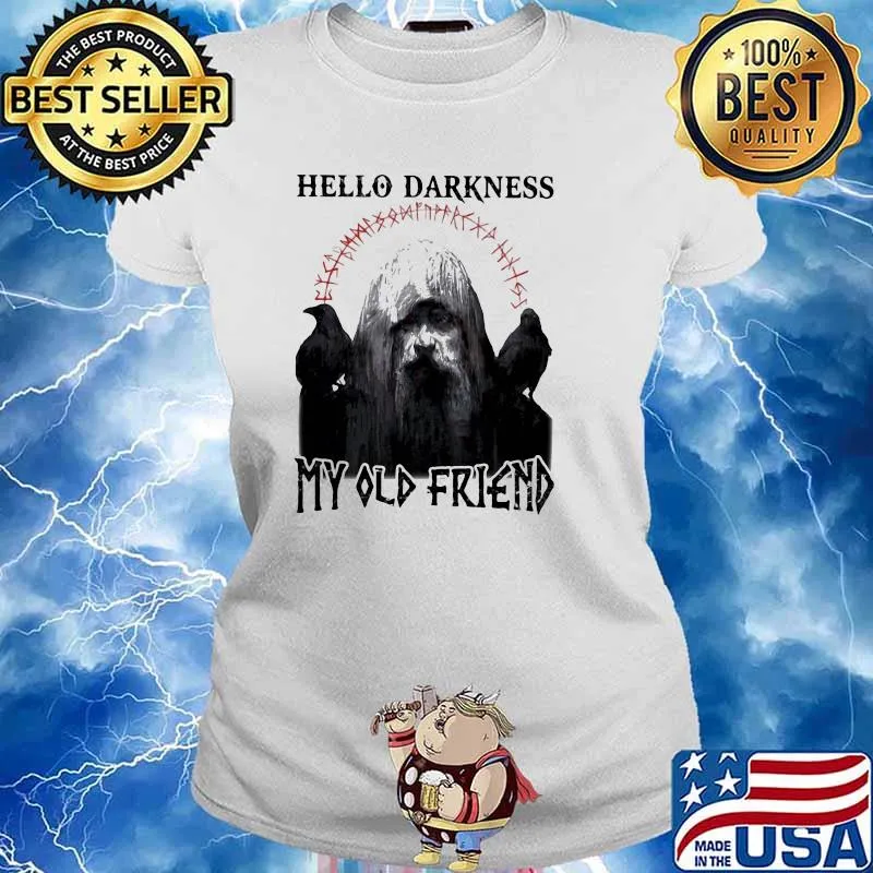 Hello Darkness My Old Friend Jesus Bird Shirt Ladies tee