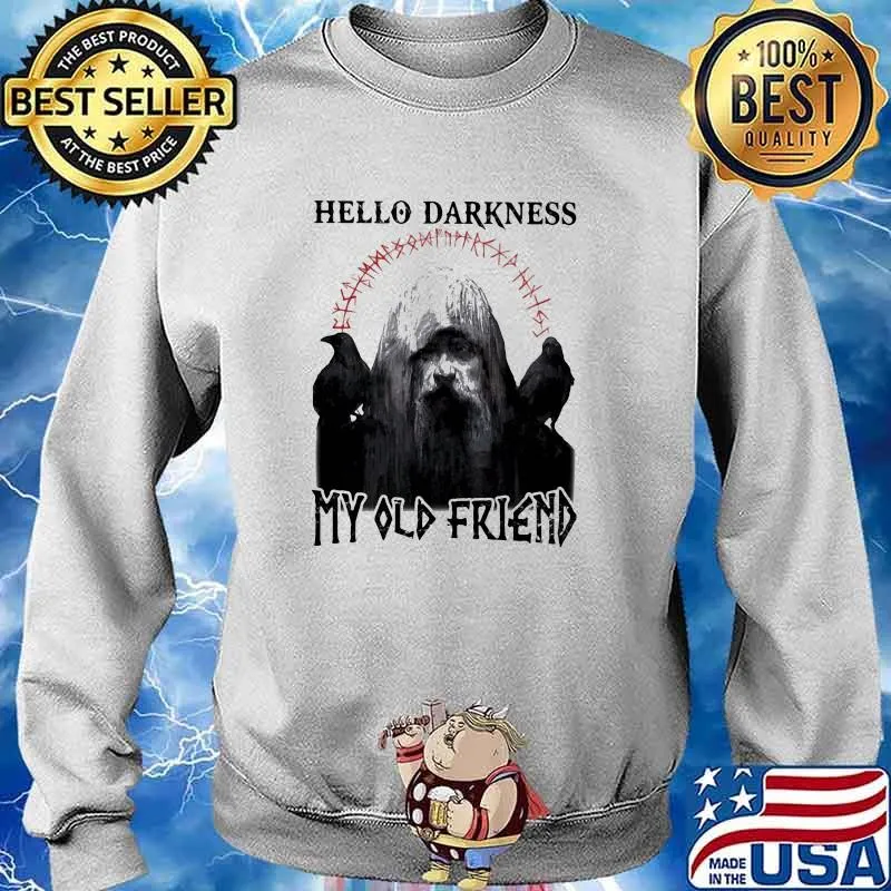 Hello Darkness My Old Friend Jesus Bird Shirt Sweater