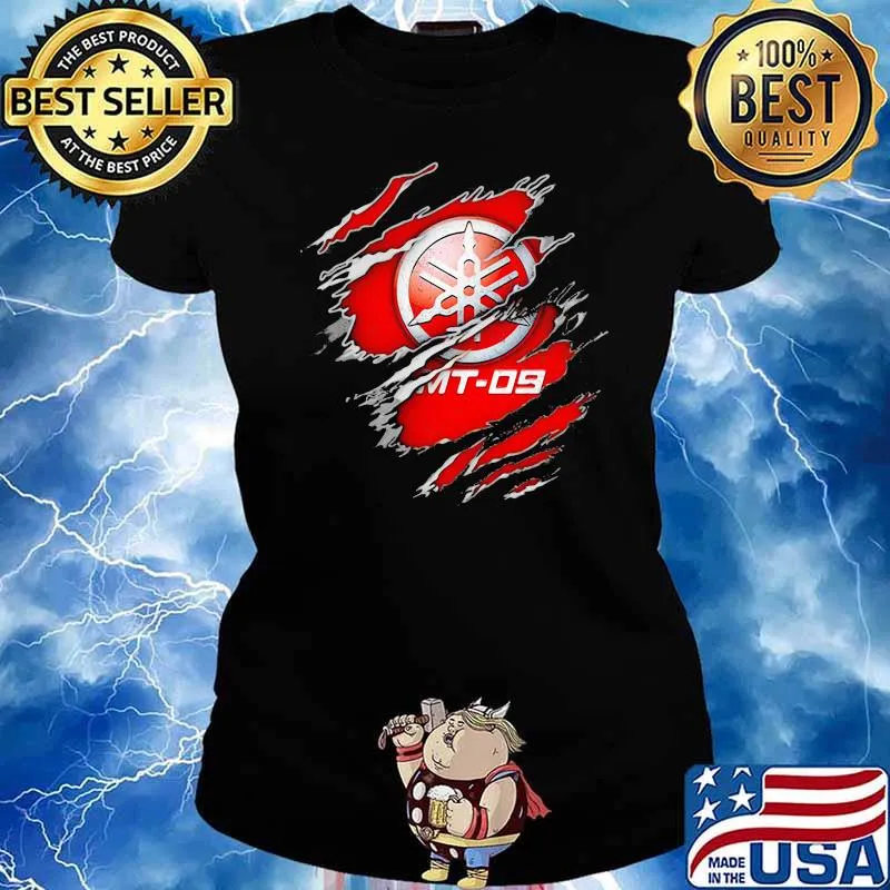 Honda Yamaha Mt 09 logo Ladies tee