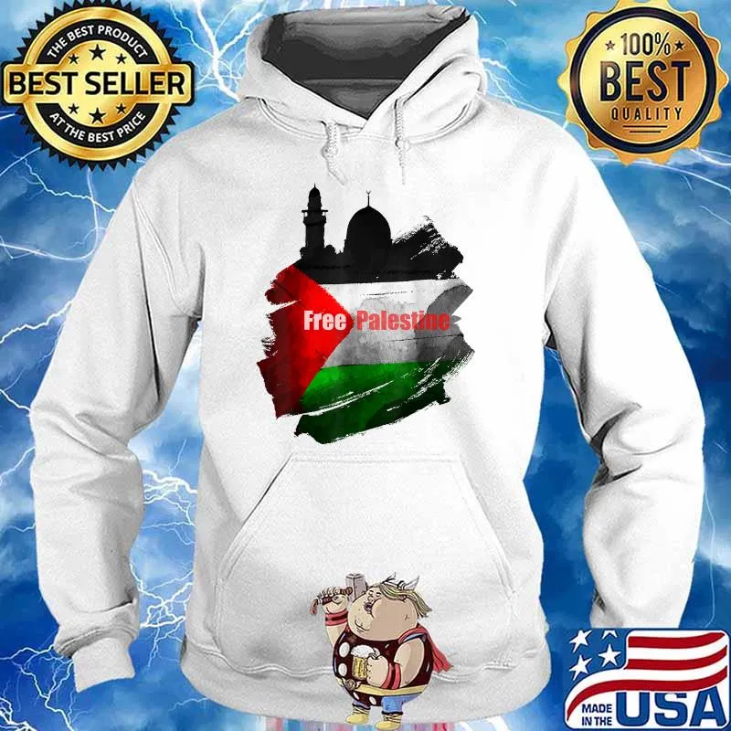 House Free Gaza Palestine Flag Arabic Shirt Hoodie