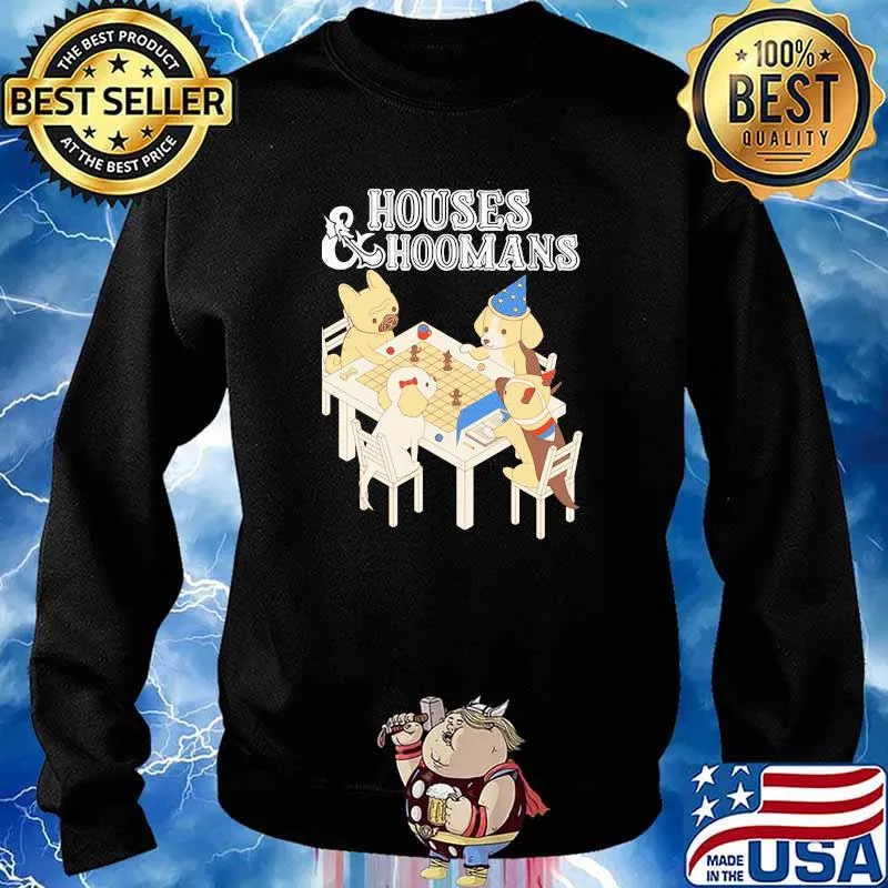 Houses And Hoomans Dog Play Chess Shirt Sweater